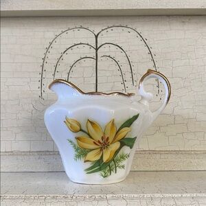 Vintage SALISBURY Bone China Creamer w/Gilding & Floral Design